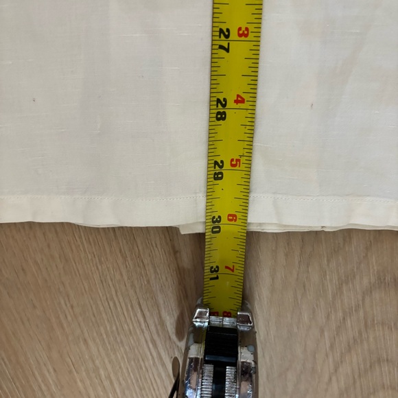 VTG Polo Ralph Lauren Caldwell Silk Linen Short Sleeve Button Up Shirt Ivory XL - Picture 9 of 10